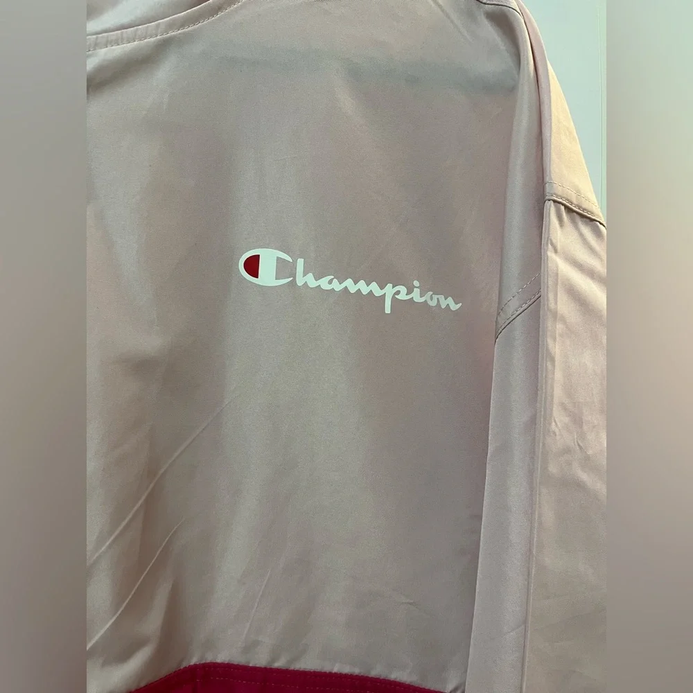 Champion Packable Colorblock Windbreaker Jacket. 2 Tone Pink NWOT - Picture 11 of 16